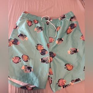 Old navy fish swim trunk size XL